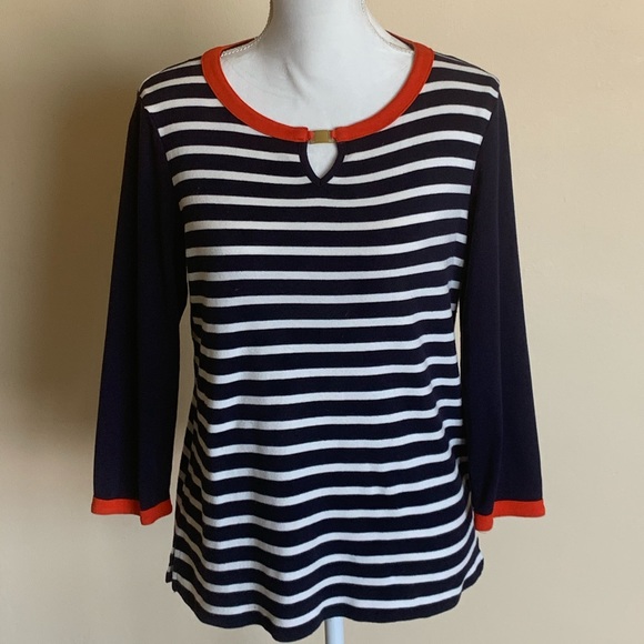 Jones New York Tops - Jones New York large striped long sleeve tee
